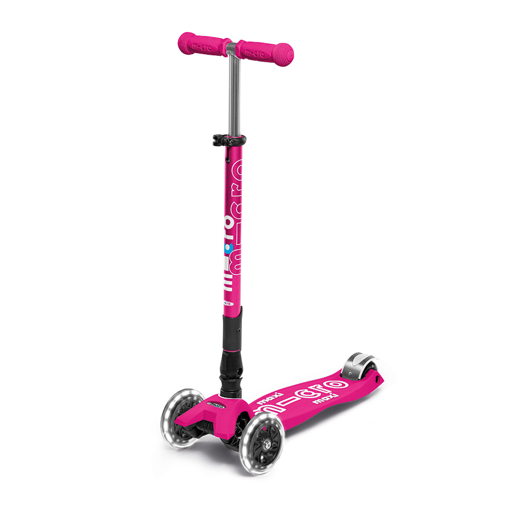 Maxi Micro DELUXE shock pink (LED) foldable MMD096